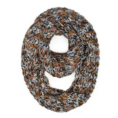 $9.99 • Buy Super Soft Winter Multi Color Knit Infinity Loop Circle Scarf - Diff Colors