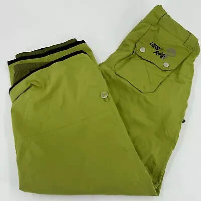 Liquid Boardwear Venture Series MENS Neon Green Snowboard Ski Pants SIZE MEDIUM • $29.97