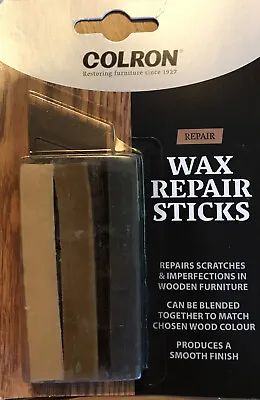 Colron Wax Sticks Repair Wax Sticks Repairs Scratches Imperfections Wood Smooth • £8.95