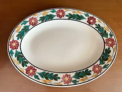 Petrus Regout Maastricht Platter Oval Plate Hand Painted Made In Holland • $15