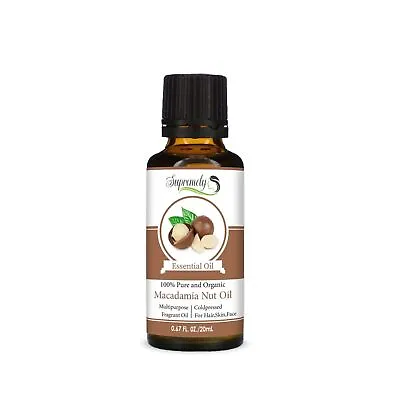 £3.95 • Buy Macadamia Nut Oil | Essential Oil 100% Pure Organic  Massage, Hair And Skin 20ML