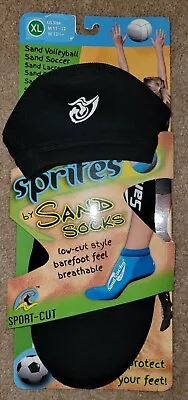 Adult Black Sprites Low-Top Sand Socks XL  • $15