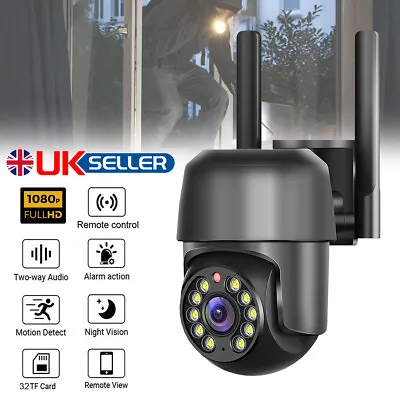 1080P IP Camera Wireless WIFI Outdoor CCTV HD PTZ Smart Home Security IR Cam UK~ • £5.95
