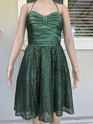 Betsey Johnson Evening NWOT Green Sequin Cocktail Dress  • $155