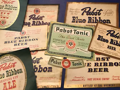 X10 Pabst Blue Ribbon Beer Milwaukee USA Beer Labels • $5.04