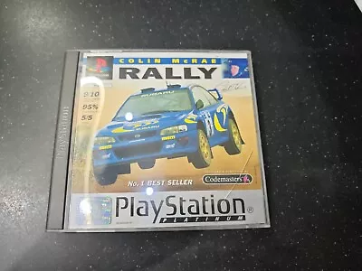 Colin McRae Rally - Platinum - Sony 1998  PlayStation PS1  Complete With Manual • £4.99