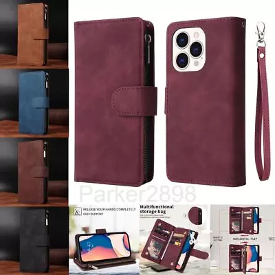 Wallet Case For IPhone 14 13 12 11 Pro Max XS XR 8 7 Plus SE2 Leather Card Coins • $30.79