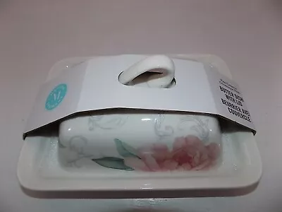 Martha Stewart Peony Collection Covered Butter Dish 7  • $21.95