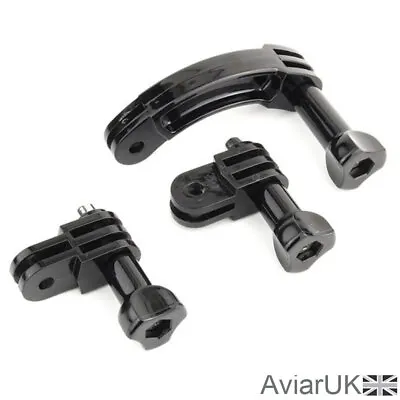 GoPro HERO Curved Helmet Arm Pivot Mount Adapter Extension Go Pro Action Camera • £5.95