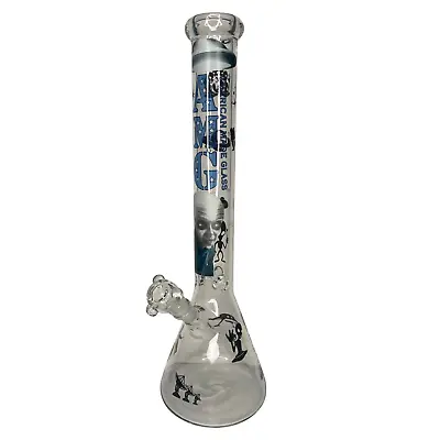 AMG Glass Massive 18 Inch Alien Decal Glass Water Pipe Bong • $121.99