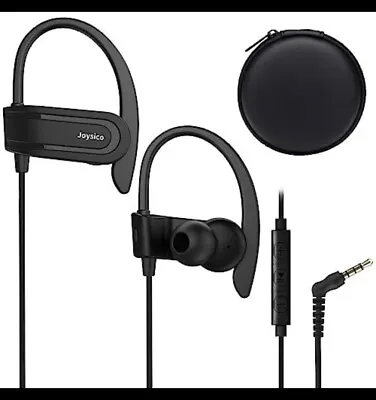 Wired Over The Ear Earbuds With Microphone Volume Control Ear Hook And Case S... • $24.95