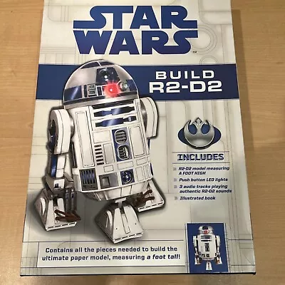 New STAR WARS BUILD R2-D2 Model Kit W/ LED Light + Audio Chip + Book GIFT • $9.99