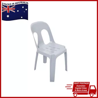 $39.95 • Buy Plastic Pippie Chair Grey Stackable Commercial Outdoor Dining Party Seat Chairs