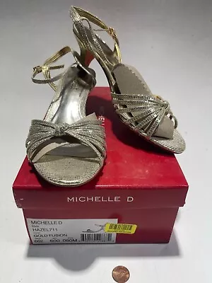 Michelle D Heels Gold Size 8M • $49.99