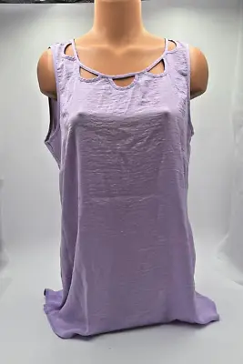 Cabi #5909 New With Tags Cutout Top Aster Lavendar ~ Medium • $21.75