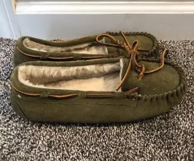 Minnetonka Moccasins Green Women's Suede Size 7 • £30.08