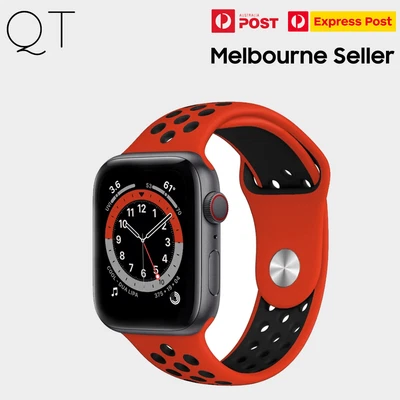 $5.99 • Buy For Apple Watch 38mm 40mm 42mm 44mm Silicone Watch Band Strap Sport 4 5 6 SE