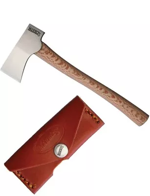 Marbles Mini Axe With 1  Stainless Cutting Edge 2.5  Axe Head Brown Wood Handle • $19.19