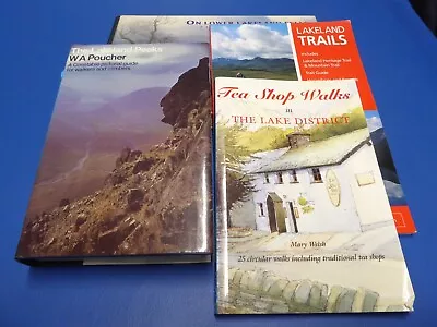 4 Lake District Books Guides Poucher Lakeland Peaks Fells Trails Tea Shop Walks • £7