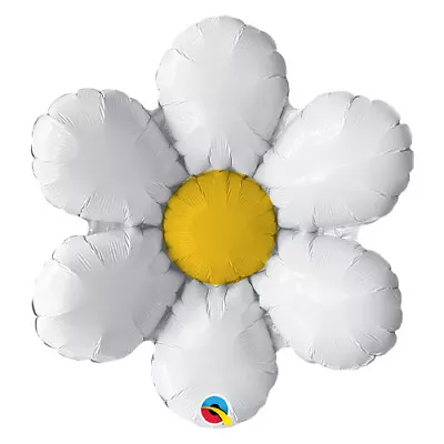 Retro Daisy Air Fill Foil Qualatex Balloon 30cm / 11.8 In • £2.19