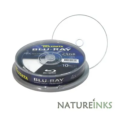 £59.99 • Buy 100 Traxdata Blank Blu Ray 4x Recordable White Inkjet Printable BD R 25GB Discs