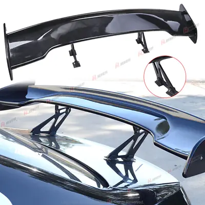 47  Universal Car Rear Wing Lip Spoiler Black Tail Trunk Roof Trim GT Style • $79.99