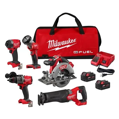 Milwaukee 3697-25 M18 FUEL 5-Tool Combo Kit • $751.04