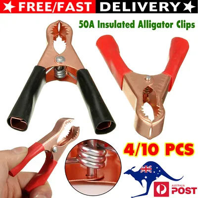 4~10pcs Car Battery Tongs Cable Alligator Electrical Measured Clip Clamp Tool AU • $7.99