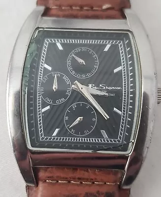 Ben Sherman Men's Black Dial Watch R194 With Brown Strap • £8.99