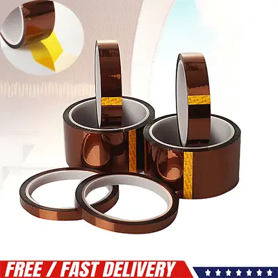 33m Kapton BGA Heat Resistant Tape Thermal Insulation Polyimide High Temperature • £2.99