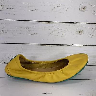 Tieks By Gavrieli Mustard Yellow Ballet Flats Leather Womens Size 7 Foldable • $69.99