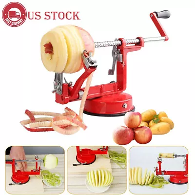 3-in-1 Kitchen Tool Apple Fruit Corer Slicer Peeler Slinky Machine Potato Cut. • $16.20