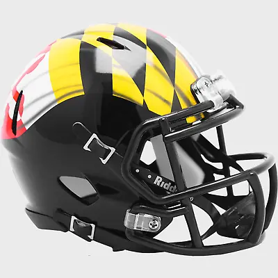 MARYLAND TERRAPINS NCAA Riddell SPEED Authentic MINI Football Helmet • $45.99