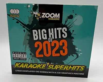 Zoom Karaoke - BIG HITS OF 2023 - Triple CD+G Karaoke Disc Pack - 69 Songs • £14.95