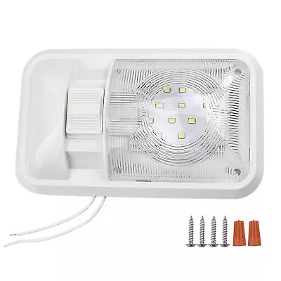 5 New RV LED 12v Ceiling Fixture Double Dome Light For Camper Trailer RV Marine • $28.99