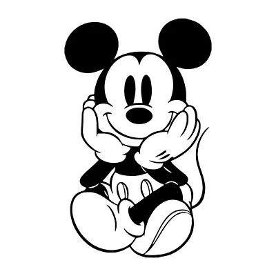 Disney Mickey Mouse Permanent Sticker Decal Oracal 651 4  CHOOSE COLOR • $4