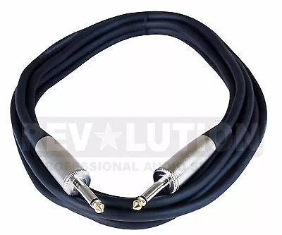 20 FT FOOT FEET 1/4  TO 1/4  Inch Mono SPEAKER CABLE Cords DJ AMP PA • $11.67