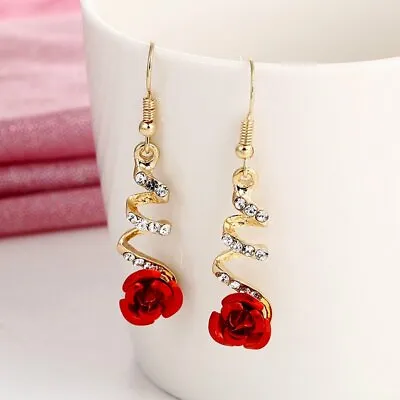 $1.18 • Buy Gorgeous Crystal Cubic Zircon Earrings Stud Dangle CZ Drop Wedding Jewelry Women