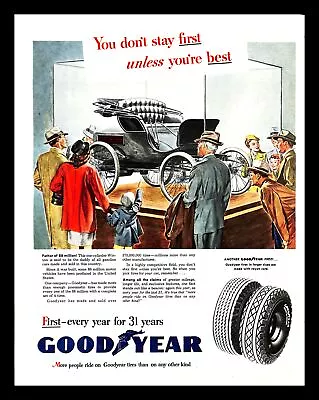 1946 Goodyear Tires Vintage PRINT AD Winston Motor Carriage Car Museum Display • $8.99