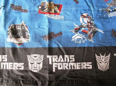 Hasbro Transformers Twin Size Flat Bed Sheet - 2006 • $7.99