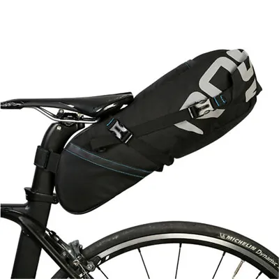 Large Capacity MTB Bicycle Saddle Bag Waterproof Seat Storage Pack Bike Rear Bag • £16.79