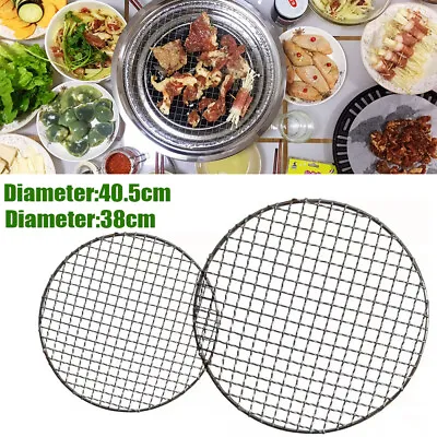 Stainless Steel Barbecue Round BBQ Grill Net / Rack / Grate / Steam Mesh Wire US • $19