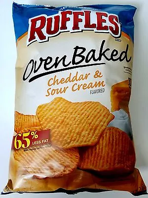 £10.57 • Buy NEW Ruffles Oven Baked Cheddar & Sour Cream Potato Chips FREE WORLD SHIPPING