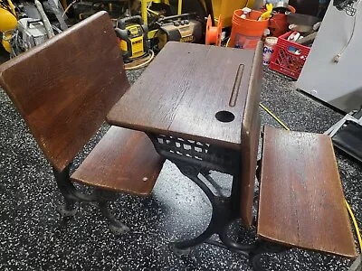 Vintage Columbia #3 School Desk & Chair • $275