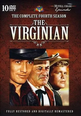 The Virginian: Season 4 - 30 Full Color Episodes - 10 DVD In A Special Tin Box • $19.99