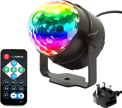 £11.54 • Buy Disco Lights, KOOT Sound Activated Disco Ball Lights With Remote Control RGB DJ