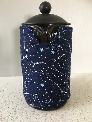 Handmade 800ml Cafetiere Cosy Cover Stars Universe Galaxy • £10.50