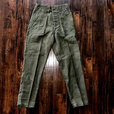 US Army OG-107 Fatigue Pants Trousers 1970s 32x33 Type I DSA-100 Post WWII Camo • $127.50