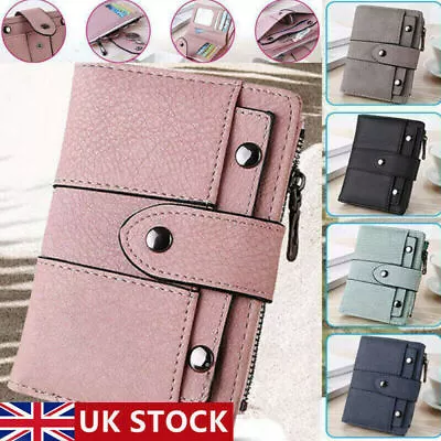 Fashion Women Small Money Purse Wallet PU Leather Folding Coin Card Holder UK • £3.99