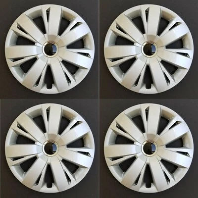 New Wheel Covers Hubcaps Fits 2011-2018 Volkswagen Jetta 16  Silver Set Of 4 • $65